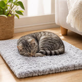 Gato durmiendo acurrucado sobre la manta térmica autocalentable CozyPaws